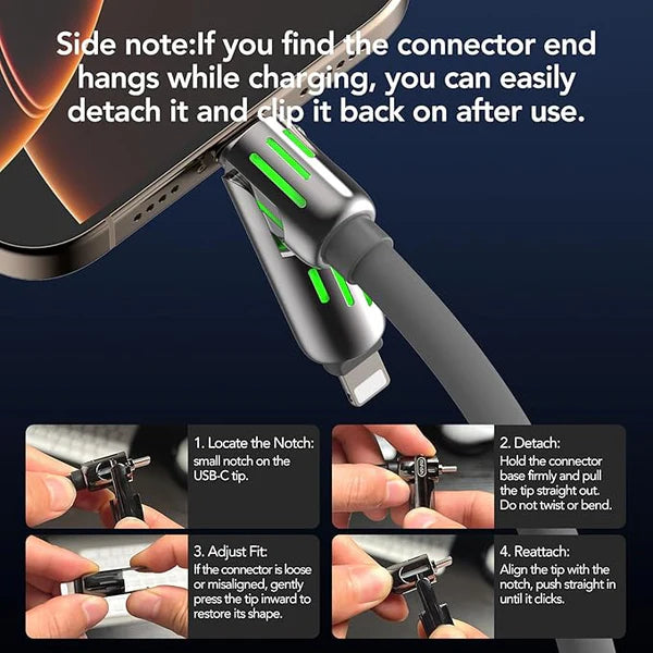 VoltLink PRO 240W 4-in-1 Cable